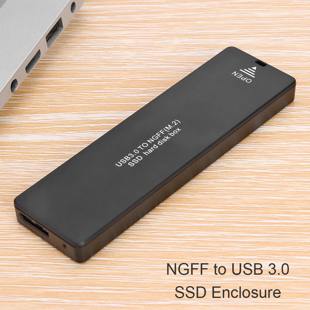 SSD 인클로저 NGFF SATA M.2-Type-C 3.0 SSD 하드 디스크 케이스 M2 2242 2260 2280 PC 범용 외장 하드 드라이브 인클로저